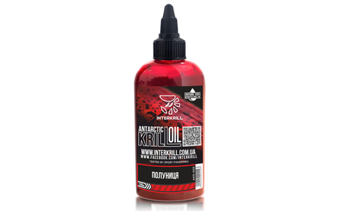 Олія Interkrill крилева Krill Oil Полуниця 100мл