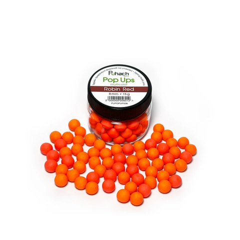 Puhach Baits Pop Ups 8 mm Multicolor - Robin Red