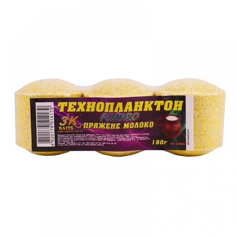 Технопланктон 3K Baits Fluoro пряжене молоко 180 г