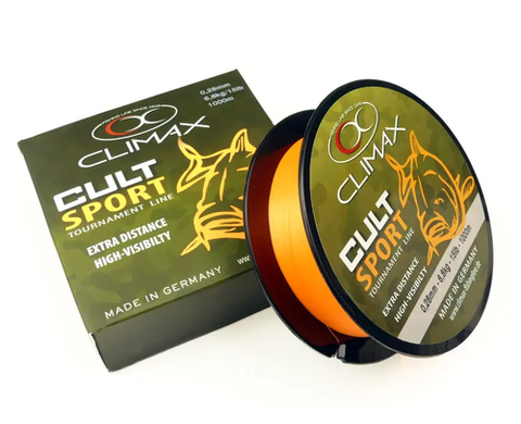 Волосінь CLIMAX Cult Carp line Sport Orange 1000м / 0.28мм 6.8kg