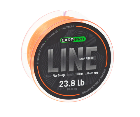 Волосінь Carp Pro Carp Fishing Fluo Orange 1000m 0.286 mm