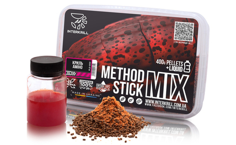 Пеллетс INTERKRILL Method Stick Mix Кріль-Аміно 400г