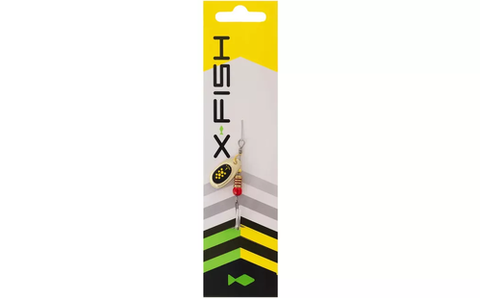 Блешня X-Fish Spike №1 2.5g Gold black lime