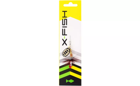  Блешня X-Fish Termite №4 9.5g Nikel gold