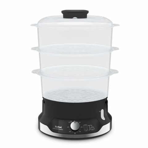 Пароварка Tefal Ultracompact, 800Вт, об'єм-9л, резервуар для води -1л, механічне керув., пластик, чорний