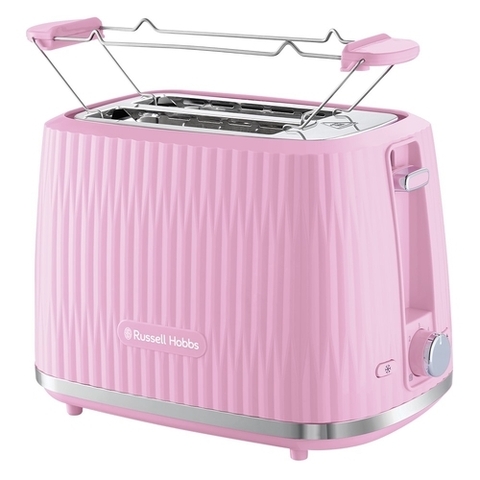 Тостер Russell Hobbs Eden 800Вт, пластик, підігрів,розморозка, малиновий