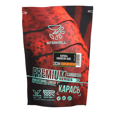 Принада INTERKRILL Карась-Конопля-Аніс 1кг