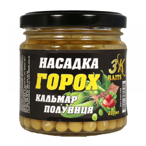 Насадка горох (кальмар-полуниця), 200мл