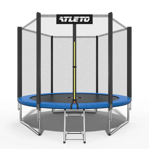 Батут дитячий з сіткою та драбинкою 252 см Atleto (20000800)