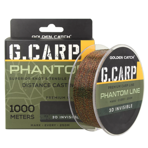 Волосінь GC G.Carp Phantom Line 1000м 3D Invisible 0.34mm
