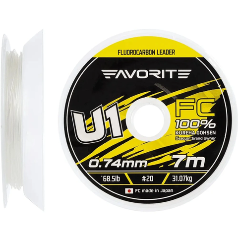 Флюорокарбон FAVORITE U1 FC 7м 0.74мм 68.5lb/31.07kg