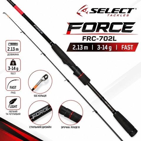 Спінінг Select Force FRC-702L 2.13m 3-14g Fast