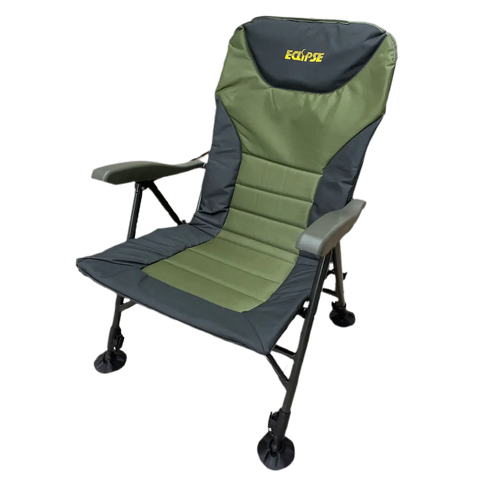 Крісло Eclipse Ranger Pro 1010-W складане коропове з підлокітниками, з сіткою та флісом, 4 ноги регулюються