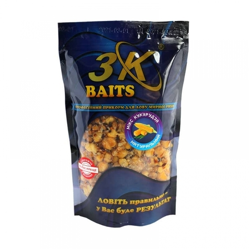 Прикорм 3K Baits зерновий мікс Кукурудза(натур) 500г