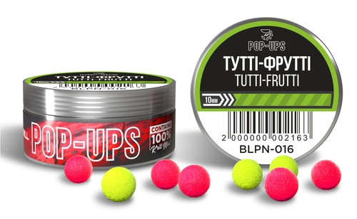 Бойли INTERKRILL Pop-Up Тутті-фрутті/Tutti-Frutti 10 мм 15г