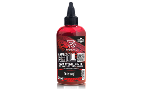 Олія Interkrill крилева Krill Oil Полуниця 100мл