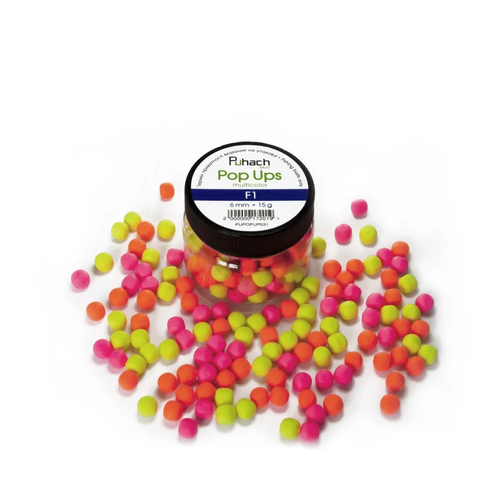 Puhach Baits Pop Ups 6 mm Multicolor - F1 (Bubble Gum)
