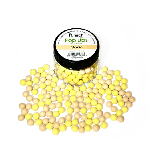 Puhach Baits Pop Ups 6 mm Multicolor - Garlic (Часник)