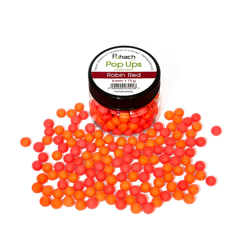 Puhach Baits Pop Ups 6 mm Multicolor - Robin Red