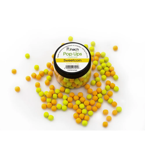 Puhach Baits Pop Ups 6 mm Multicolor - Sweetcorn (Кукурудза)