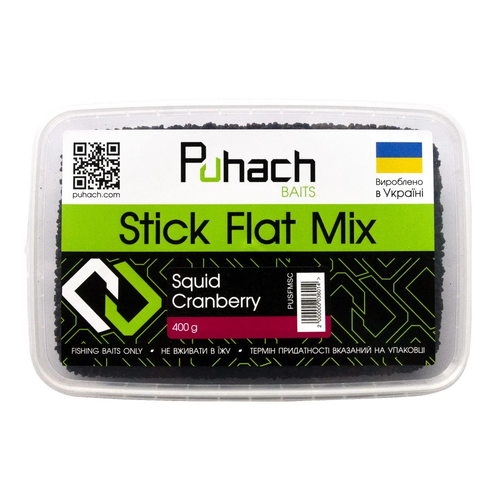 Puhach Baits Stick Flat Mix – Squid Cranberry (Кальмар/Журавлина)
