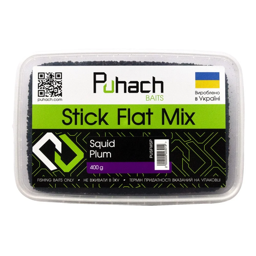 Puhach Baits Stick Flat Mix – Squid Plum (Кальмар/Слива)