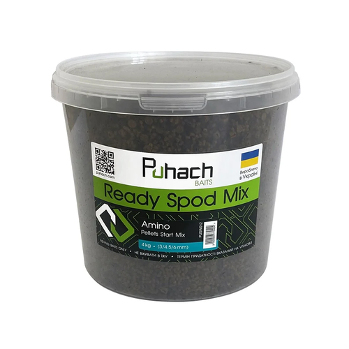 Puhach Baits Ready Spod Mix – Amino Pellets Start Mix (3/4.5/6 mm) 4 kg