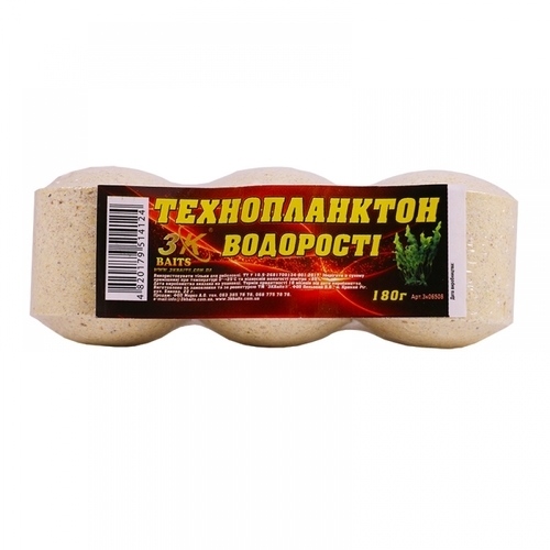 3-K Baits Технопланктон (водорості) 180г