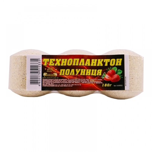 3-K Baits Технопланктон (полуниця) 180г