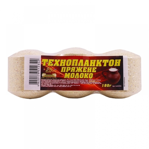 3-K Baits Технопланктон (пряжене молоко) 180г