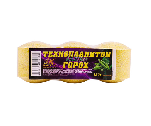 Технопланктон 3K Baits Fluoro горох 180 г