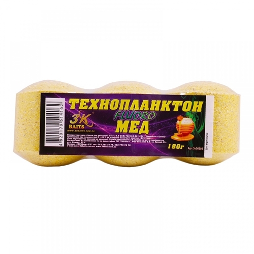 Технопланктон 3K Baits Fluoro мед 180 г
