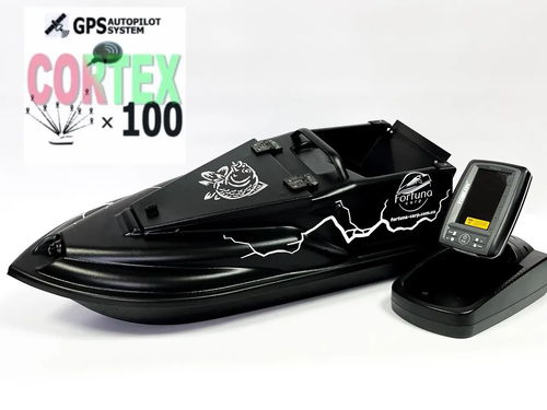 Прикормочний кораблик Фурія Фюжн з GPS (Cortex_6+1) та Ехолотом Toslon TF520