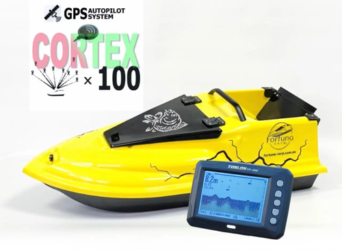 Прикормочний кораблик Фурія Фюжн з GPS (Cortex_6+1) та Ехолотом Toslon TF300
