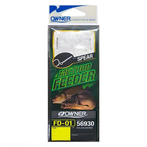 Гачок з повідцем Owner Method Feeder Rig Spear FD-01 №10 0.20мм