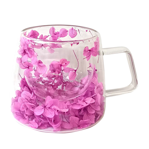 Набір чашок VT-5312-200 Фіолетове диво з подвійним дном 2шт. 200мл Vittora