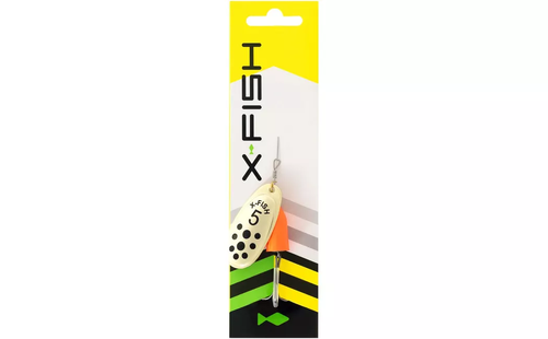 Блешня X-Fish Wolf №3 7g Gold fire red