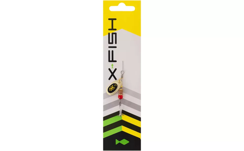 Блешня X-Fish Spike №2 4.5g Gold black lime
