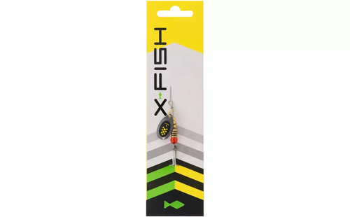  Блешня X-Fish Dark Side №5 14g Nikel black lime