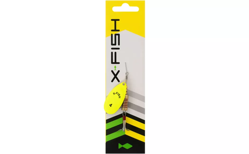 Блешня X-Fish Stark №1 2.5g Nikel UV lime